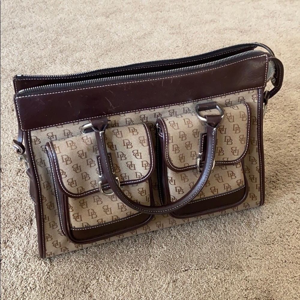 Dooney & Bourke canvas and leather Tote purse
